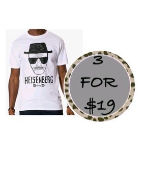 3/$19 LOGOVISION Breaking Bad Heisenberg Short Sleeve T Shirt